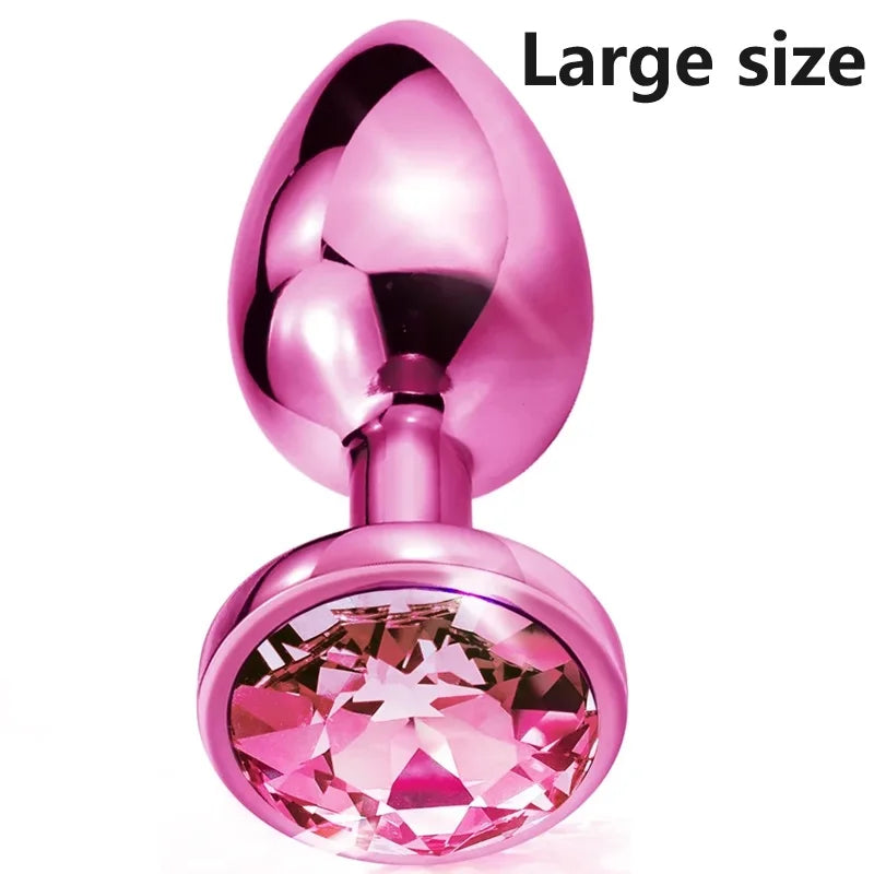 Metal Small Medium Large Butt Plug Set Fox Tail Anal Plug Jewelry Steel Anal Sex Toy Trainer For Woman Couple Cosplay