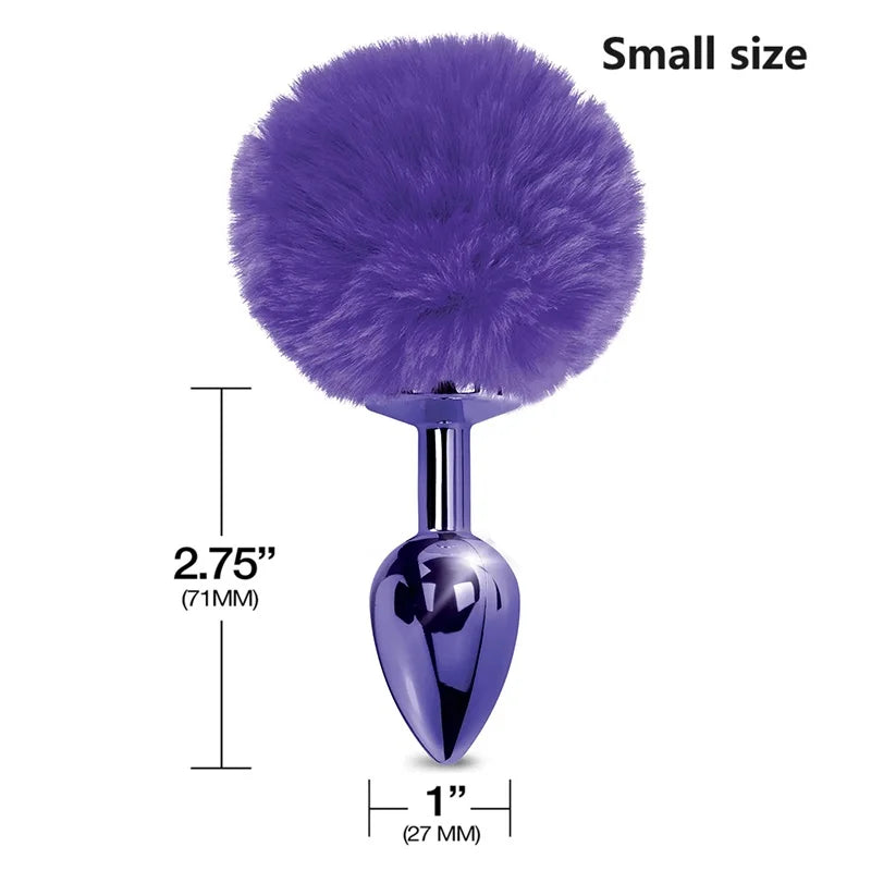 Metal Small Medium Large Butt Plug Set Fox Tail Anal Plug Jewelry Steel Anal Sex Toy Trainer For Woman Couple Cosplay