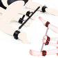 Metal Spreader Bar with PU Leather Handcuffs Wrist Ankle Cuffs Open Legs Shackles BDSM Bondage Restraints Erotic Kit For Women