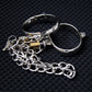 Metal Steel Neck Collar Slave Hand Ankle Elliptical Cuffs Restraint Slave Bondage BDSM Adult Game Sex Toys for Men Women Couples