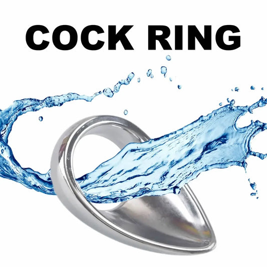 Metal Tears Cock Ring Tongue Shape Penis Ring dildo Cage Cock Ball Sex Toys for Men adult Product Teardrop BDSM Stainless Steel