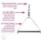 Metal Triangle Frame Sex Swing Hanging Spreader Bar Sex Love Aid Furniture SM Hanging Yoga Love Position Sex Toys for Couples