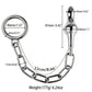 Metal anal beads butt plug anus plug with chain penis ring fake dildo metal anal plug sex toy for male female adult sex products