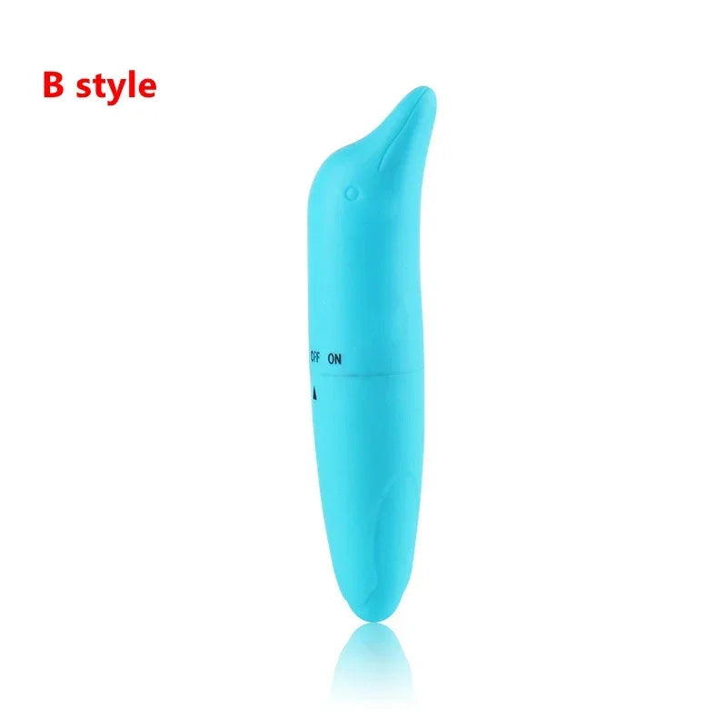 Mini G-spot Bullet Vibrator Dildo Dolphin Vibrating Eggs for Women Nipple Clitoris Stimulation Masturbator Sex Toys for Adult 18