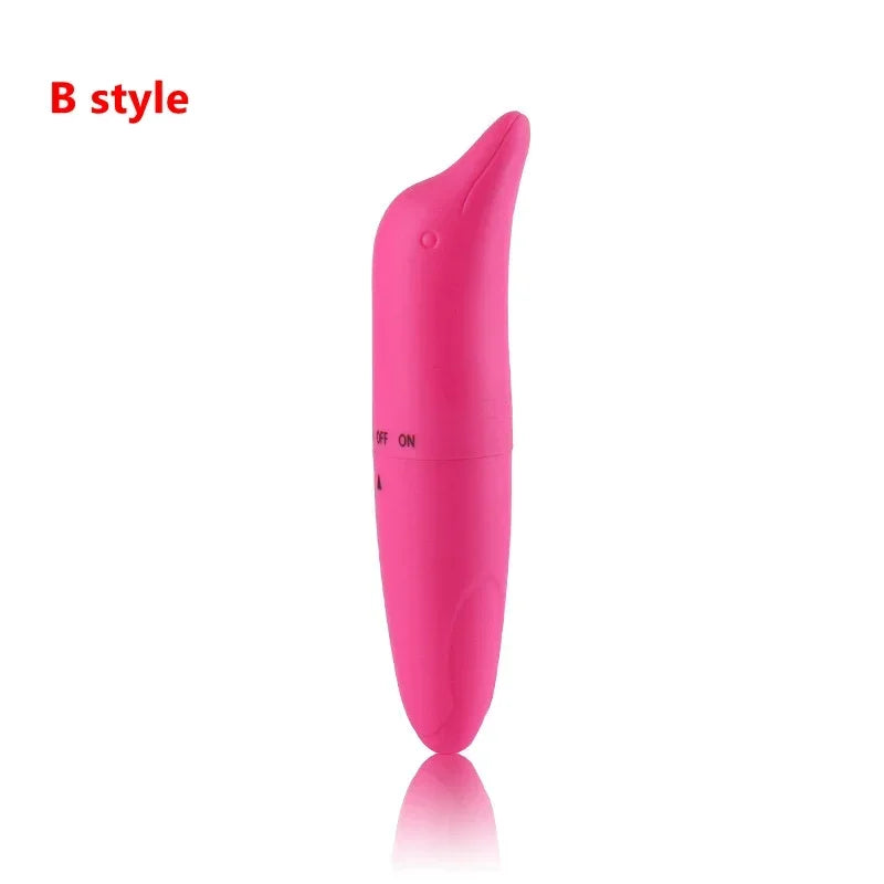 Mini G-spot Bullet Vibrator Dildo Dolphin Vibrating Eggs for Women Nipple Clitoris Stimulation Masturbator Sex Toys for Adult 18