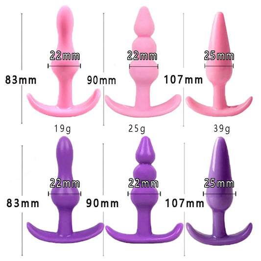 Mini Silicone Anal Plug Beads Jelly Toys Skin Feeling Dildo Adult Sex Toys for Men Butt Plug Sex Products Sex Toys for Women