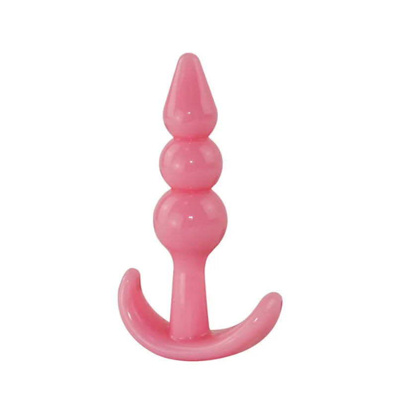 Mini Silicone Anal Plug Beads Jelly Toys Skin Feeling Dildo Adult Sex Toys for Men Butt Plug Sex Products Sex Toys for Women