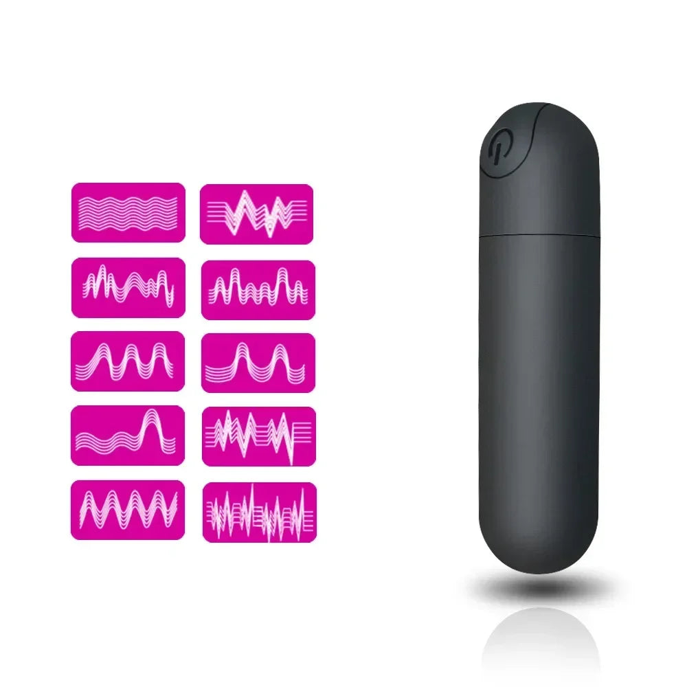 Mini Vibrating Bullet Vagina G-spot Massager Adult Clitoris Stimulator Mute Dildo Vibrators USB Chargeable Sex Toys for Women 18