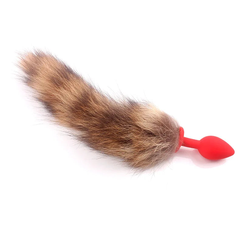 Mini Vibrator Anal Plug Fox Tail Shape Unisex Sex Stopper Adult Toy Stimulator Sex Product Flirt Toys Anal Butt Plug For Couples