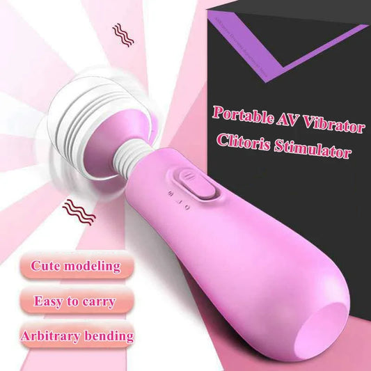 Mini Wireless Dildos Portable AV Vibrator Clitoris Stimulator Waterproof Magic Wand For Women Massager Cute Sex Toys For Adults