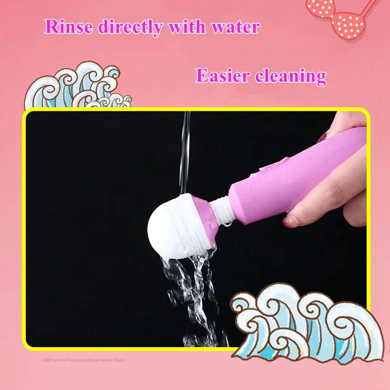 Mini Wireless Dildos Portable AV Vibrator Clitoris Stimulator Waterproof Magic Wand For Women Massager Cute Sex Toys For Adults