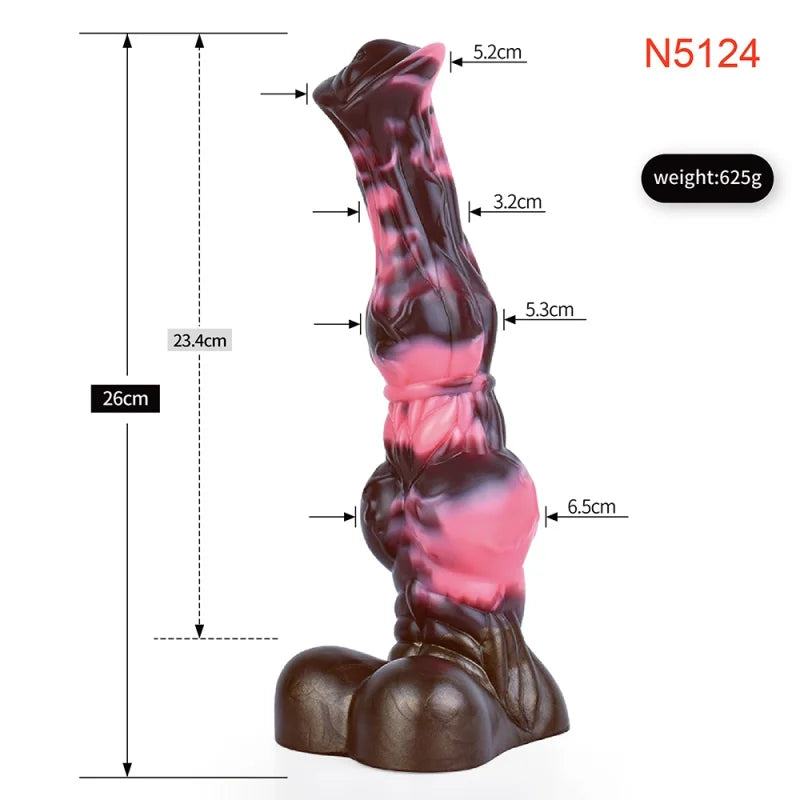 Mixed Color Ejaculation Horse Dildo With Syringe Squirting Penis Suction Cup Dildo Silicone Anal Sex Toys For Men Women buttplug