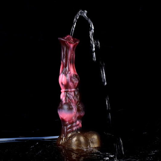 Mixed Color Ejaculation Horse Dildo With Syringe Squirting Penis Suction Cup Dildo Silicone Anal Sex Toys For Men Women buttplug