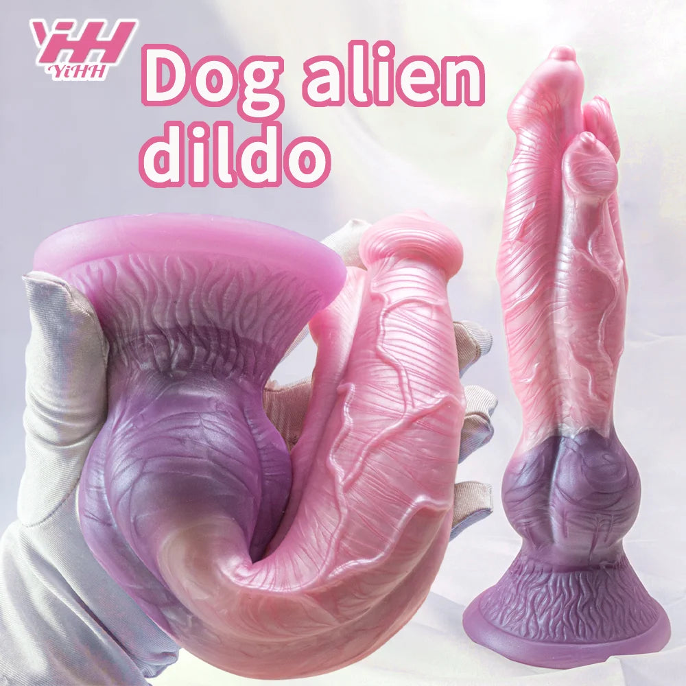 Monster Dragon Dildo Anal Sex Toy Dog Dildo With Suction Cup Soft Silicone Big Penis Butt Plug Dildo for Women Men Masturbation