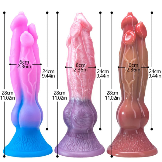 Monster Dragon Dildo Anal Sex Toy Dog Dildo With Suction Cup Soft Silicone Big Penis Butt Plug Dildo for Women Men Masturbation