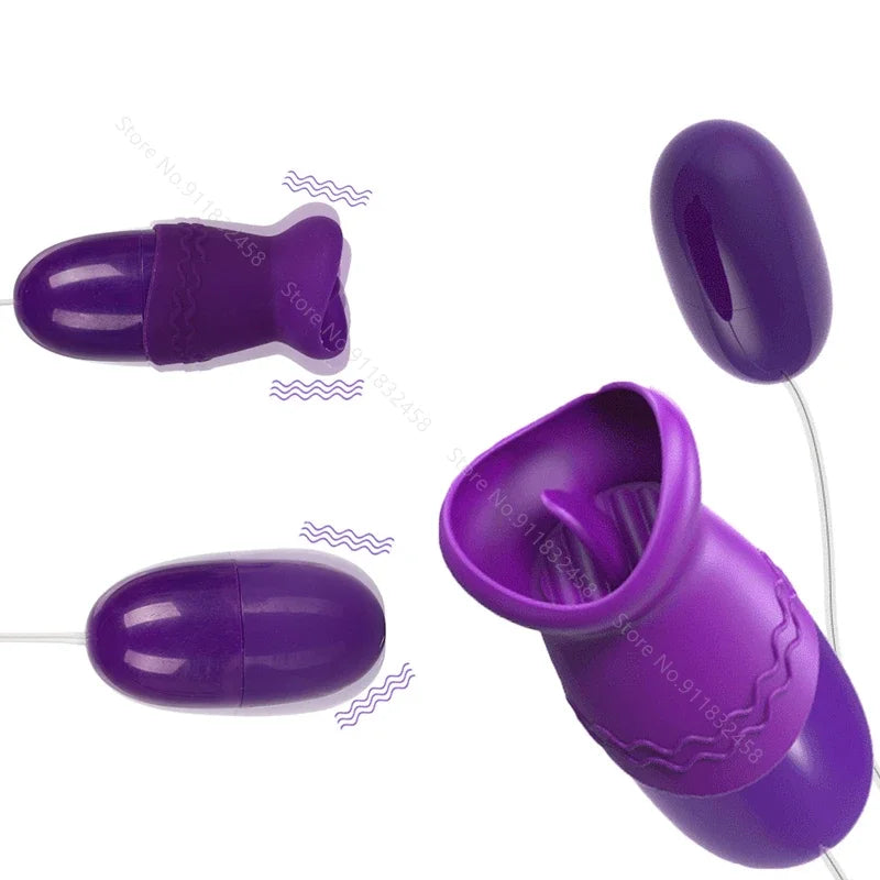 Multi-speed Tongue Oral Licking Vibrator USB Vibrating Egg G-spot Vagina Massage Clitoris Stimulator Sex Toys for Women Sex Shop