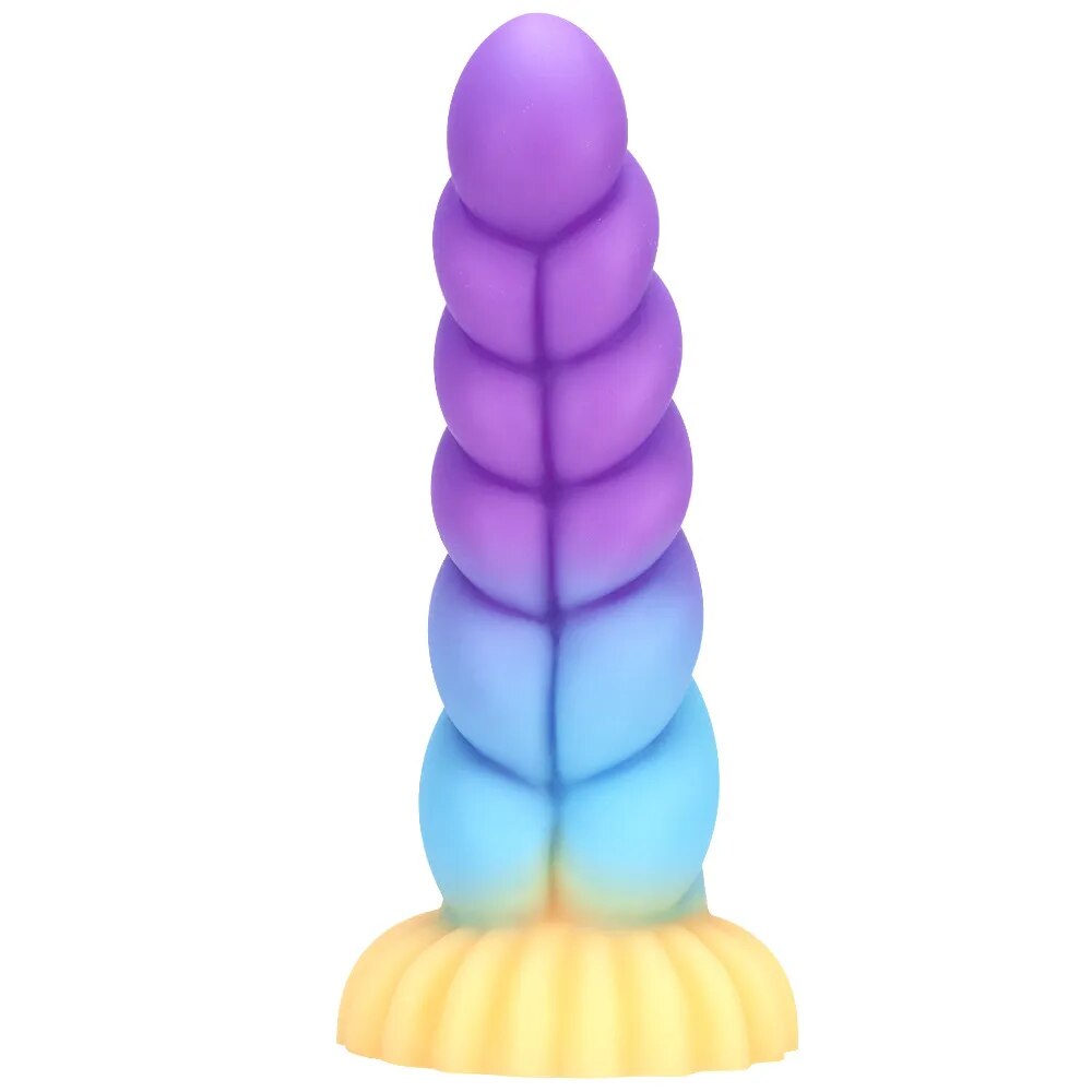 Multicolor Liquid Silicone Fantasy Anal Butt Plug Animal Penis Realistic Dildo Sex Toys For Women Masturbators Erotic Adult Shop