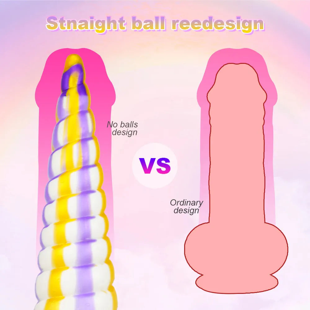 Silicone  Multicolor Suction Cup Female Dildo