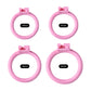 NEW Pink Chastity Cage for Male Sissy Bondage Penis Lock Devices with 4 Size Cock Rings Slave Training Sex Toys for Man Gay 18+