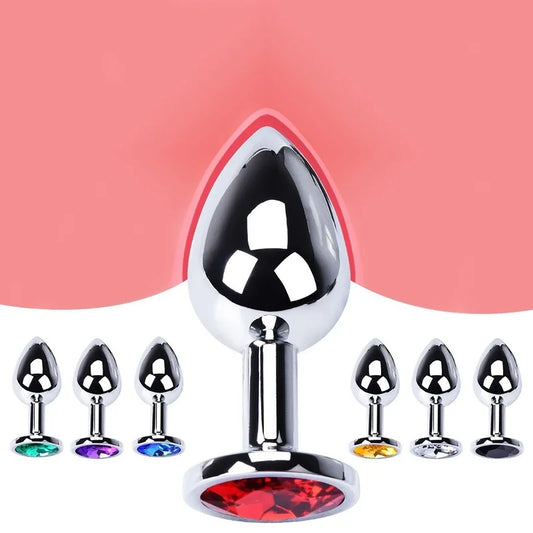 NEW Stainless Steel Metal Sex Butt Plug for Beginners Sex Toys Anal Toys Adults Game Masturbator Anal Diamond Expander Stopper