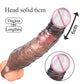 NEW Vibrating Condoms Enlargement For Men Reusable Condoms Dildo Penis Ring Sleeve Adult Sex Shop Sex Toy for MEN