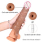 NEW Vibrating Condoms Enlargement For Men Reusable Condoms Dildo Penis Ring Sleeve Adult Sex Shop Sex Toy for MEN