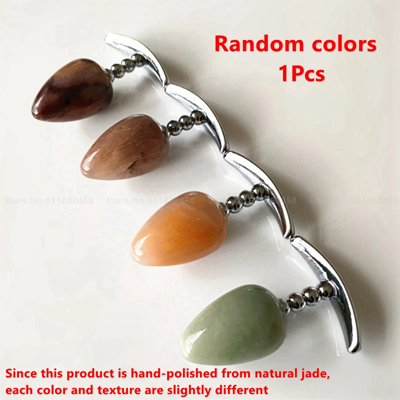 Natural Jade Stone Anal Plug Small Crystal Butt Plug Anal Sex Toys For Women Men Jade Analplug Adult Sex Shop Random Color 1Pcs