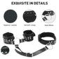 Neck to Wrist Restraints Kit with Nipple Clamps Gag Sex Toys for Women Adjustable Back Handcuffs Collar Bondage SM Sex Game Toys