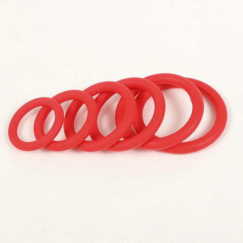 New 6pcs Silicone Penis Ring Ejaculation Delay Cock Rings Dick Erection Cockring Male Chastity Adult Sex Toys for Men