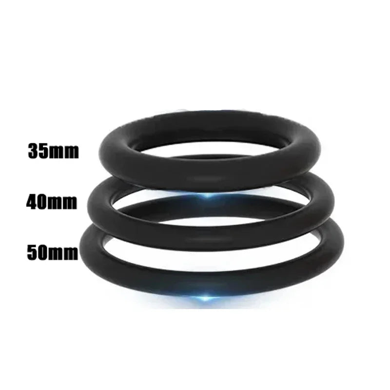 New 6pcs Silicone Penis Ring Ejaculation Delay Cock Rings Dick Erection Cockring Male Chastity Adult Sex Toys for Men