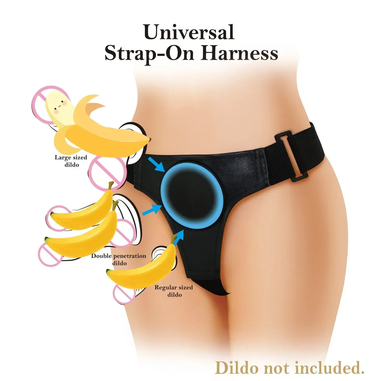 New Adjustable Universal Suction Cup Strap-on Dildo Wearable Pants Sex Toys for Women Lesbian Strapon Penis Panties Harness Belt