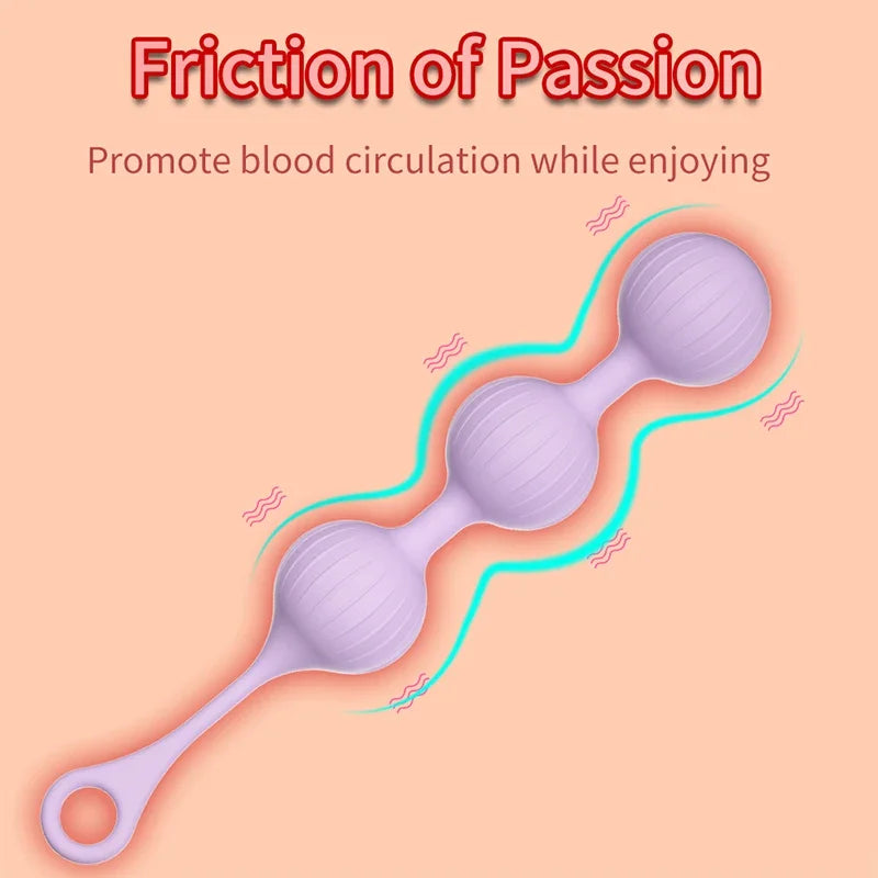 New Anal Beads Liquid Silicone Butt Plug Soft Anal Balls G-Spot Stimulator Anal Dilator Sex Toys For Women Men Prostate Massages