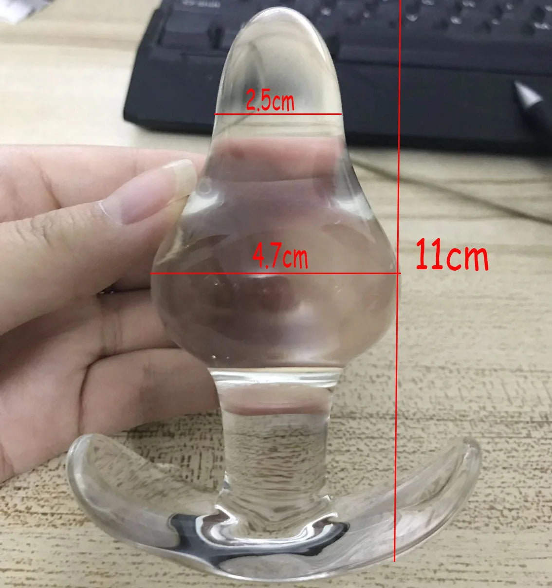 New Anchor Style Glass Anal Plug Prostate Massage Anal Balls Expander Butt Plug Glass Anal Dildo Sex Products For Couples