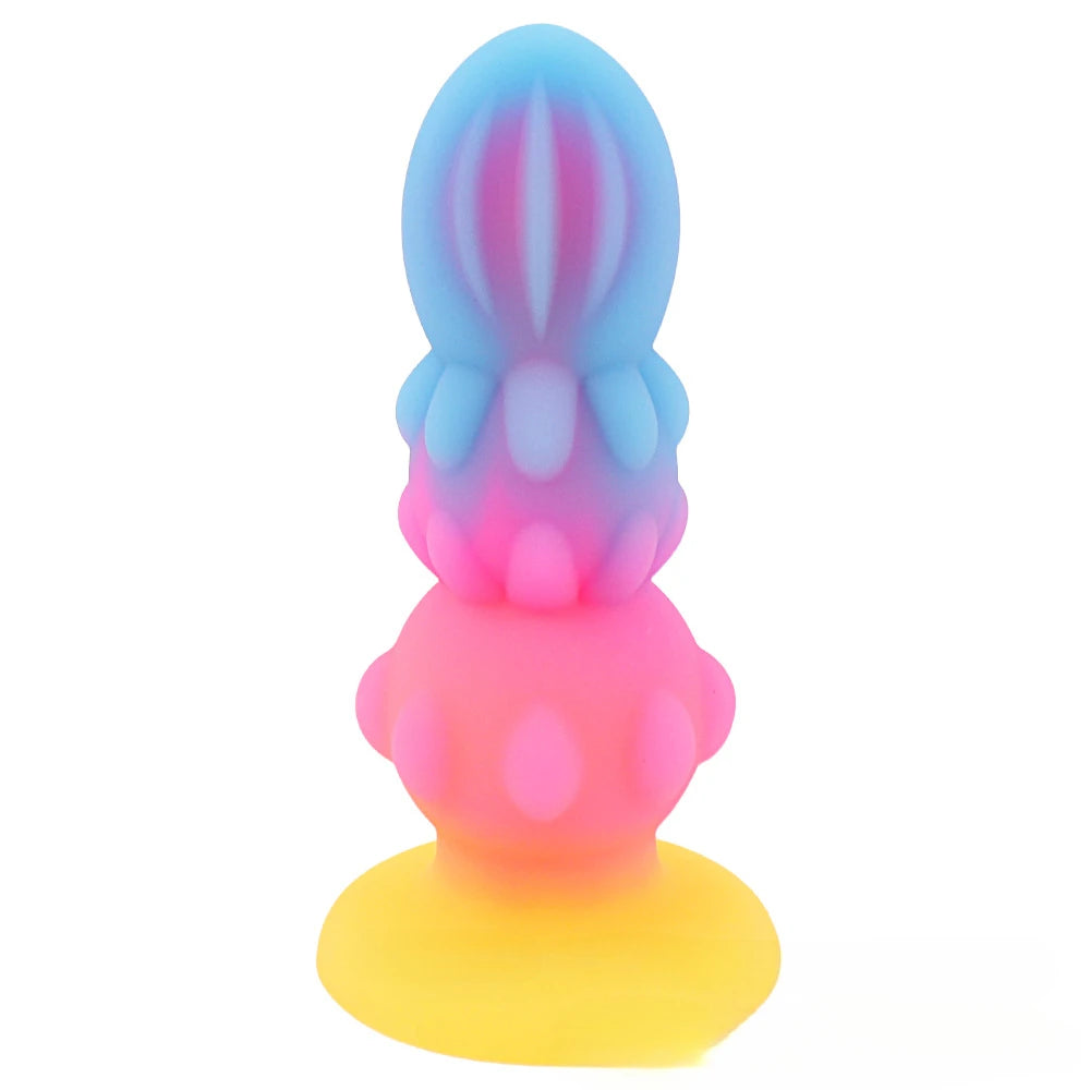 New Color Glow-in-the Dark Anal Plug Sex Toys Soft Liquid Silicone Anal Expansion Sex Toy Female Masturbation Device Adult Toy