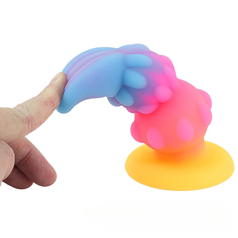 New Color Glow-in-the Dark Anal Plug Sex Toys Soft Liquid Silicone Anal Expansion Sex Toy Female Masturbation Device Adult Toy