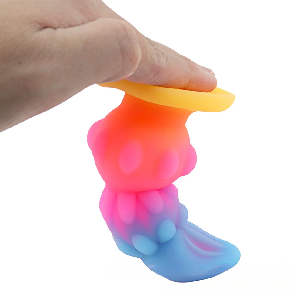 New Color Glow-in-the Dark Anal Plug Sex Toys Soft Liquid Silicone Anal Expansion Sex Toy Female Masturbation Device Adult Toy