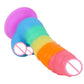 New Colorful Realistic Dildos Strapon Dildo for Women Sex Toys Adult Toy Rainbow Penis with Suction Cup Woman Erotic Sextoy Dick