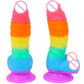 New Colorful Realistic Dildos Strapon Dildo for Women Sex Toys Adult Toy Rainbow Penis with Suction Cup Woman Erotic Sextoy Dick