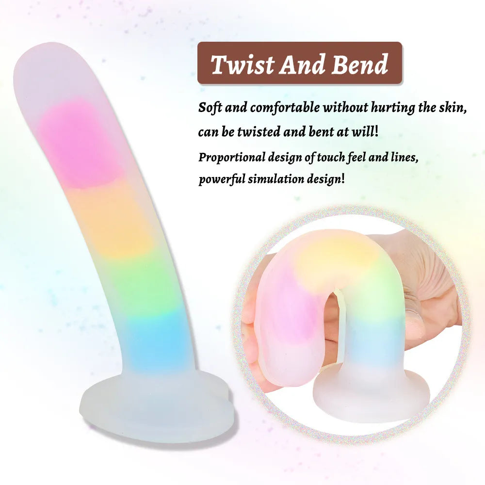 Luminous Anal Monster Suction Cup Dildo