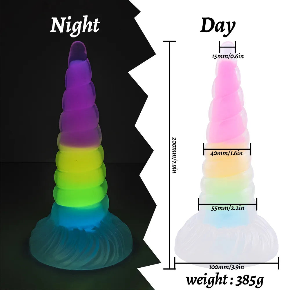 Luminous Anal Monster Suction Cup Dildo