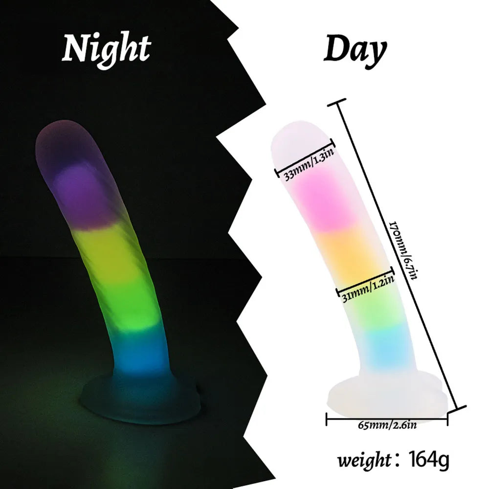 Luminous Anal Monster Suction Cup Dildo
