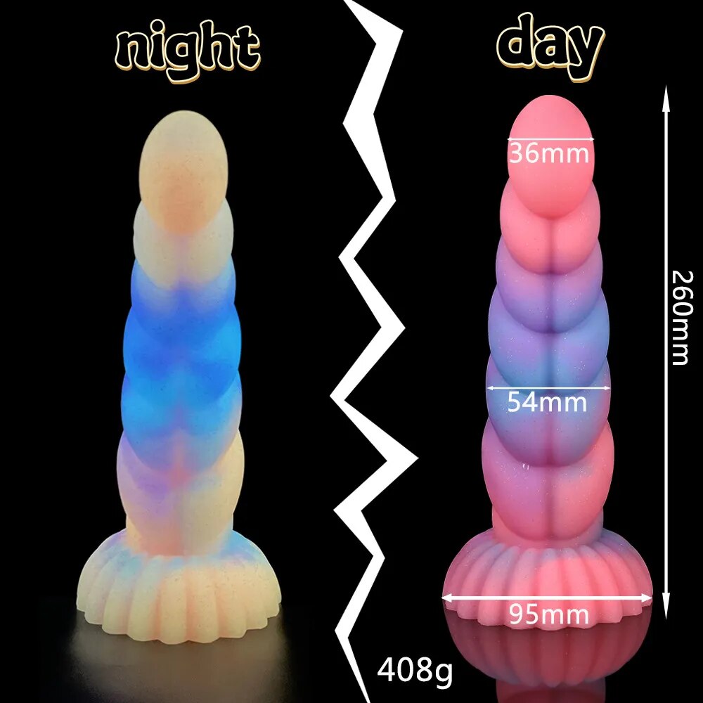 Colourful Luminous Dildos Huge Dragon Monster