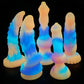 Colourful Luminous Dildos Huge Dragon Monster