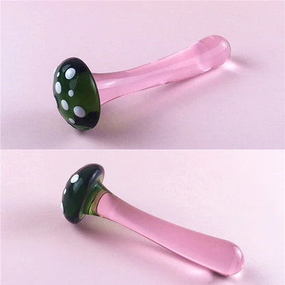 New Crystal Mushroom Penis Glass Men's Women's G-Spot Anal butt plug Beads Masturbation erotic Expander adults Sex toys Products