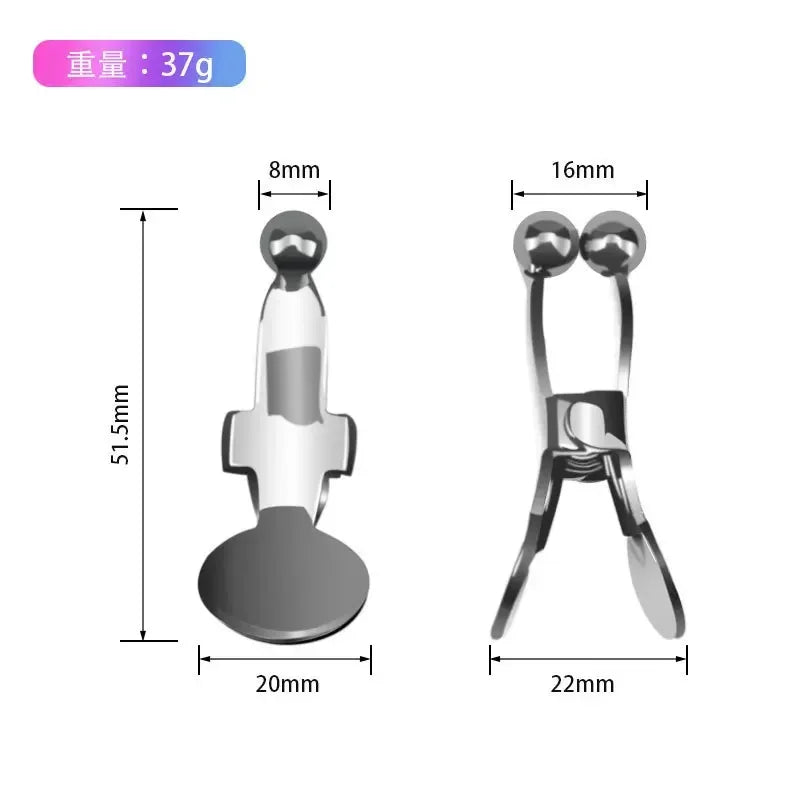 New Design Nipple Clamps Stainless Steel Breast Stimulator Clip Nipple Accessories Bondage Slave Sexy Toys For Adults 18 Female