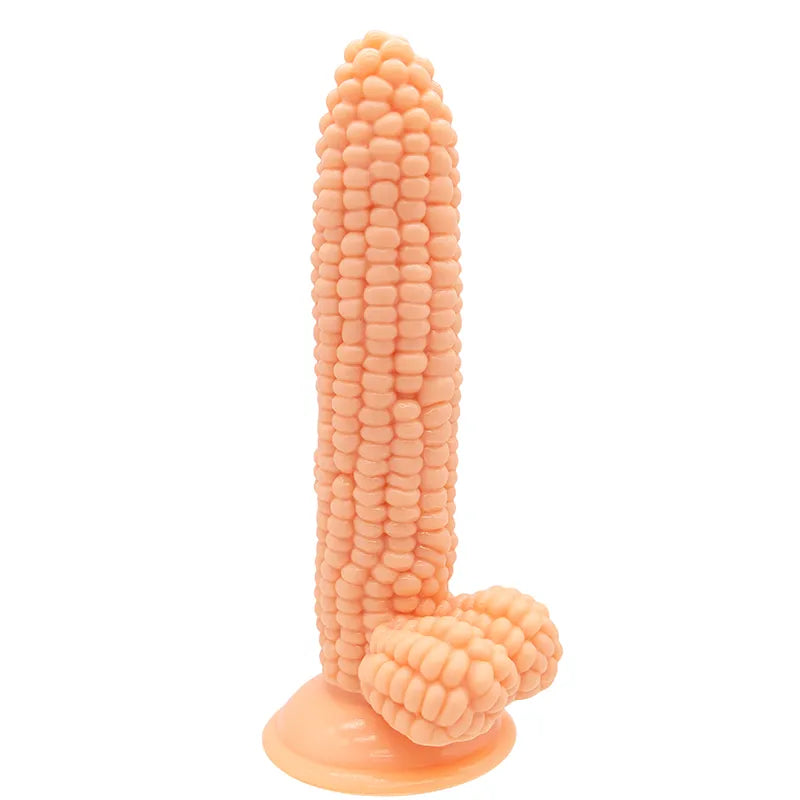 Vegetable Corn Female Dildo with Suction Cup