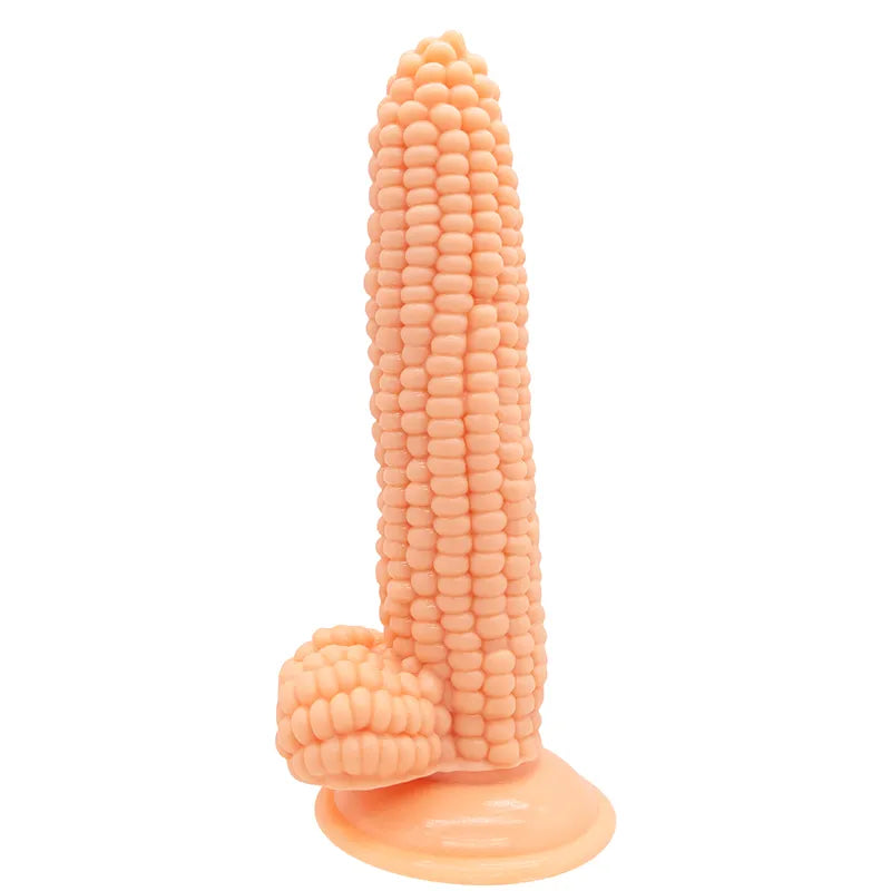 Vegetable Corn Female Dildo with Suction Cup