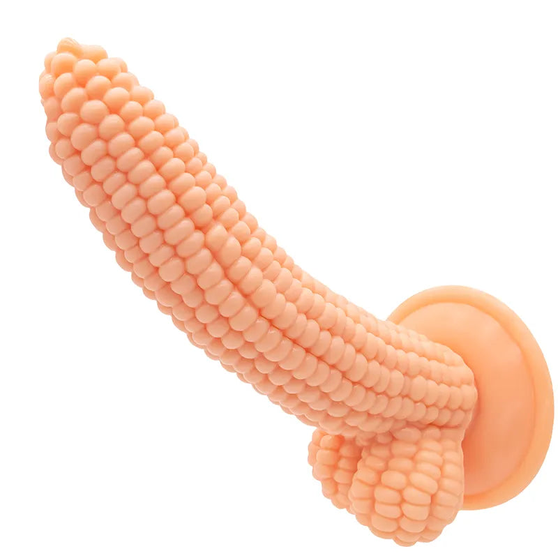 Vegetable Corn Female Dildo with Suction Cup