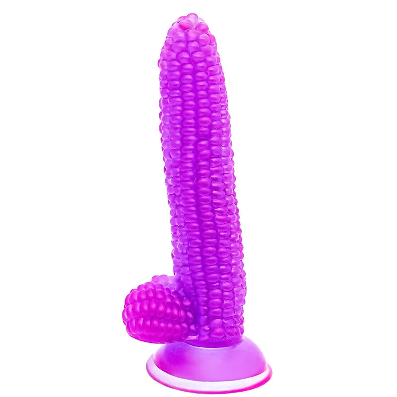 Vegetable Corn Female Dildo with Suction Cup