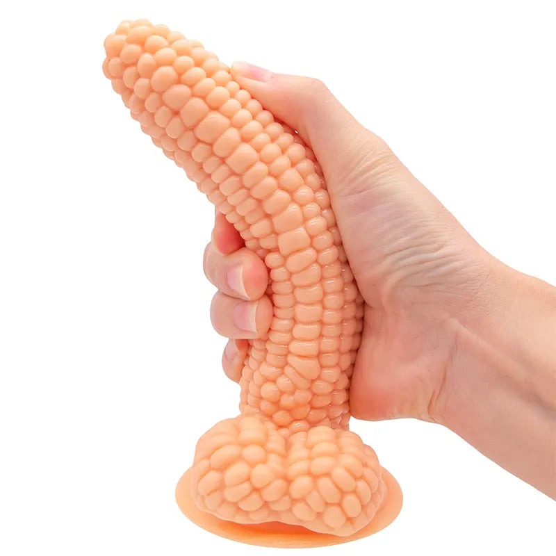 Vegetable Corn Female Dildo with Suction Cup